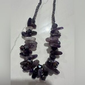 Elegant Purple Beaded Necklace